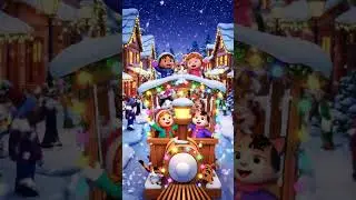 Kids & Cats on a Magical Train Float &ndash; Snowy Village Adventure! 🚂
