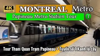 [4K]Papineau🟢Metro Station Tour•Montreal | Tour Tham Quan Trạm Metro Papineau| Feb. 03, 2026