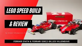 Обзор LEGO F1 Gilles Villeneuve Ferrari 312T4 и 126C2 от ddntube и stevehallego