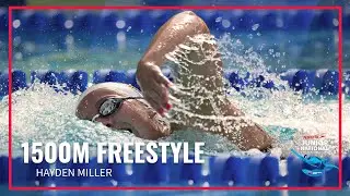 Hayden Miller Wins 1st in 1500M Freestyle | 2022 Speedo Junior National Championships | Irvine CA