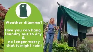 How to hang laundry out to dry and not worry about rain. Use a Laundry Mac by Chimney Sheep.
