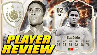 He FINISHES EVERYTHING&hellip; 💥 92 Thunderstruck Eusebio Player Review! FC 26 Icon Eusebio Review! Eusebio