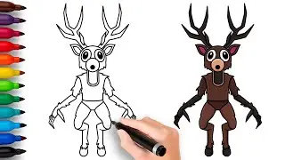 COMO DIBUJAR a CIERVO | 99 Noches en el Bosque - fácil y rápido dibujo
