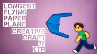Longest Flying Paper  Plane l How To Make a Easy Flying Paper Plan Out Of Paper