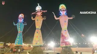 Tallest ravan dahan with meghnath and kumbhkaran of ghaziabad ramleela
