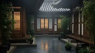 Healing Rain Sounds in a Traditional Korean Hanok | 8 Hours for Deep Sleep전통 한옥에서의 힐링빗소리 |숙면을 위한 8시간