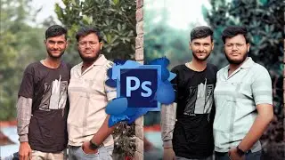 Best creative Double people in one frame Cyan Colour Grading in photoshop 2023 @nsbpictures
