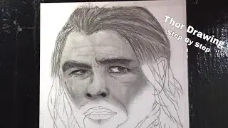 Draw Thor - Love and Thunder || Step By Step Drawing Tutorial, Inspired by @Rajnish Sketch Art