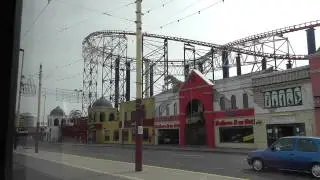 BLACKPOOL tram ride, Starr Gate to Tower, June 2012