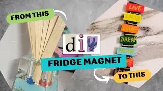 How to make a simple fridge magnet for scratch? Popsicle fridge magnet | Pixiemode |