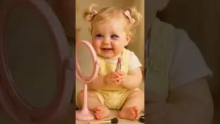 Watch This Baby Do Her Makeup&hellip; It&rsquo;s Adorable! 💄👶 #babylaugh #baby #cute #funny