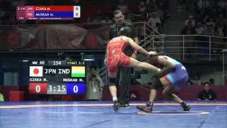 GOLD WW - 40 kg: M. EZAKA (JPN) v. M. MUSKAN (IND)