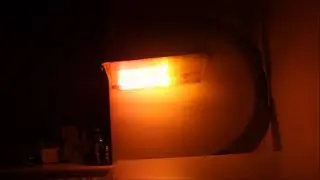 Swan neck Low pressure sodium street light red to yellow/orange
