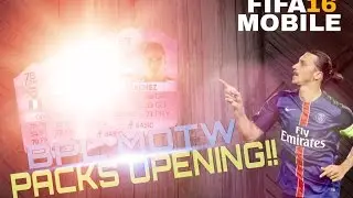 FIFA 16 MOBILE IOS / ANDROID MASSIVE BPL MOTW PACKS OPENING!!