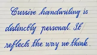 Cursive writing practice/ simple sentences for cursive writing #usesofcursivewriting #cursivewriting