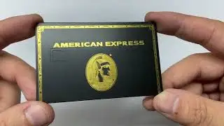 Black Metal Credit Cards With Gold Core American Express | Foison Metal
