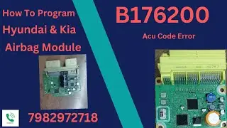 B176200 Acu Coding Error ! How To Program Airbag Control Unit ! 7982972718