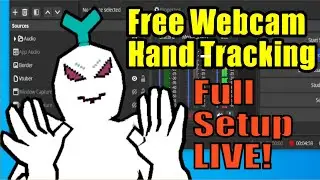 Setting up FREE webcam hand tracking Vtubing on Windows w/ Warudo