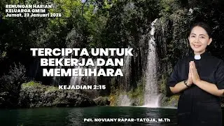 RHK GMIM Jumat 23 Januari 2026 | Tercipta Untuk Bekerja Dan Memelihara