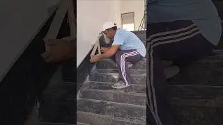 How to install stairs skirting  🤙🔥💯. #granite  #skirting  #stairs ...