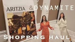【TRY-ON HAUL】ARITZIA & DYNAMITE  WINTER ITEMS & SALE ITEMS
