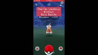 No Raid ! Therian Landorus Caught Pok&eacute;mon Go Gameplay | #shorts