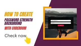 How to create a Password email login animation Page use html css & javascript with CodeRoom