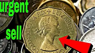 Three pence coin 1967 Elizabeth II 