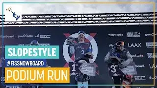 Julia Marino | Women's Slopestyle | Laax | 1st place | FIS Snowboard