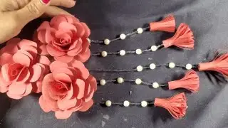 How to make wall hanging paper flower💐🌻🌷🌹/zoya khan/Quick paper craft home decoration/easy wall /diy