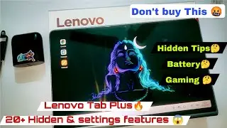 Lenovo Tab Plus 20+ Hidden features😱, Budget tablet for students😱, Don't buy this 🤬,Worth🤔