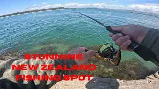 Can New Zealand Fishing Get Any More Beautiful,  Bowentown Fishing From The Rocks
