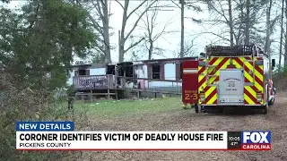 Coroner identifies victim of deadly Pickens County house fire