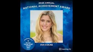 National Achievement Award Winner - Ava C.
