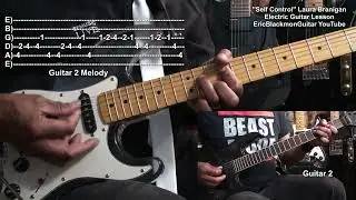 Как играть SELF CONTROL Урок игры на гитаре Лоры Браниган @EricBlackmonGuitar