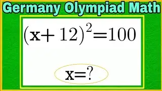 Germany Math Olympiad | Find the Value of x from �
