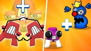 Merge Master: Alphabet Combine vs Merge Rainbow Alphabet Lowercase - 5⭐ Merge Battles