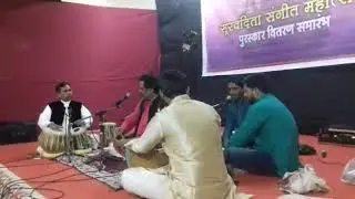 Guruwarya ramdas Bhoyar accompanied with Sudhakar Chavan