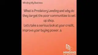 What is Predatory Lending (Financial Literacy is Important to our survival)   #ShortYoutubevideo