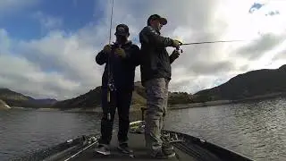 Lopez Lake | Early winter bass fishing (jig rod broke)