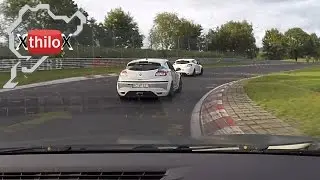 3 x Megane RS + Porsche GT4 - Touristenfahrten - Nürburgring Nordschleife