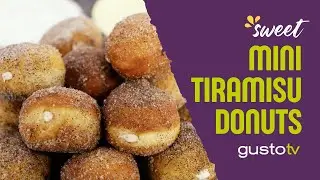 Mini Tiramisu Donuts 🍩 Bite-sized bliss in every bite!