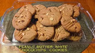 HOW TO MAKE PEANUT BUTTER COOKIES WITH WHITE CHOCOLATE