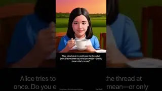 Alice's Adventures in Wonderland. Created by Gravitas Dream. Experimental AI Video with MacBook Air