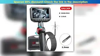 Top Ralcam Articulating Borescope 2-Way 180&deg; Endoscope 3.9mm Inspection Camera 5.0