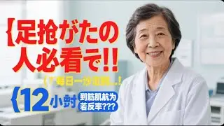【12時間で筋肉が若返る!?】足がだるい高齢者に共通する&ldquo;朝の習慣&rdquo;とは？