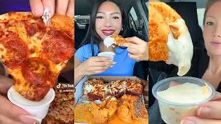 Asmr EATING 🍔| 235 | Five Guys, Wingstop, tacobell, buffalo wild wings, Chilis, burrito and more!