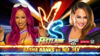 WWE FastLane 2017: Sasha Banks vs. Nia Jax - Official Match Card