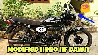 Check This Modified Hero HF Dawn Into CafeRacer Bike