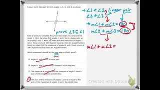 Special Angle Pairs PROOFS